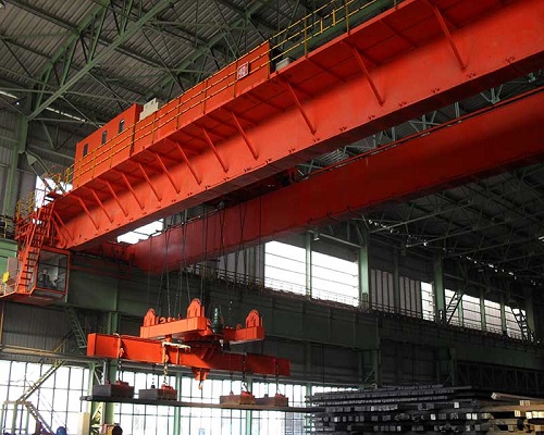 40t QCL Double Girder Electromagnetic Overhead Crane for Sale